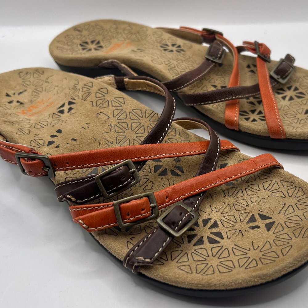 Dr. Andrew Weil Inspire Sandals. Slip On Strappy Flats. Comfort Shoes. Womens 7